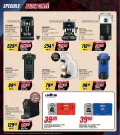 Volantino Trony settimana 39 Pagina 29: Delonghi macchina caffè EDG335W €59,95, Lavazza capsule caffè qualità Rossa €39,95
