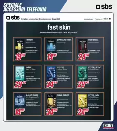 Volantino Trony settimana 39 Pagina 9: Fast skin standard sheet €14,95, Hyper-X Hybrid Glass €34,95