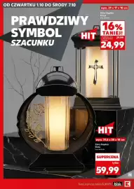 Kaufland gazetka tydzień 40 Strona 8: OD CZWARTKU 1.10 DO ŚRODY 7.10 PRAWDZIWY SYMBOL SZACUNKU HIT wym. 29 x 17 x 10 cm
