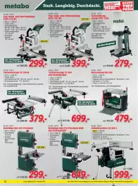 Zgonc Flugblatt Seite 16: Tischkreissäge TS 254 €699,00, Tischkreissäge TS 254 M €379,00