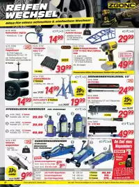 Zgonc Flugblatt Seite 20: Tactix Schlagnuss-Satz 1/2" €39,99, Scherenwagenheber CPC €9,99
