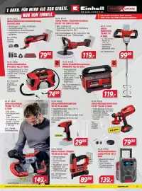 Zgonc Flugblatt Seite 3: Akku-Tacker-/Nagler TE-CN 18 Li Solo €89,99, Akku-Multifunktionswerkzeug Varrito Solo €79,99