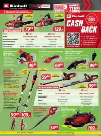 Zgonc Flugblatt Seite 4: Akku-Gehölzschneider GE-PS 18/15 Li Solo €99,99, Akku-Kehrmaschine TE-SW 18/610 Solo €169,00