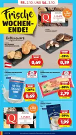 Hofer Flugblatt woche 40 Seite 14: Milsani Heumilch Emmentaler €2,79, Milsani Cremiges Naturjoghurt €0,69