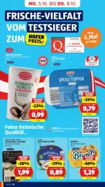 Hofer Flugblatt woche 40 Seite 26: Cucina Mozzarella Mini €0,89, Brunch €1,29