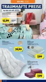 Hofer Flugblatt woche 40 Seite 32: Novitesse Frottier-Serie €7,99, Barbie/Hot Wheels/Minecraft Kinder-Bettwäsche €12,99