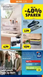 Hofer Flugblatt woche 40 Seite 35: Home Creation Make-up-Aufbewahrung €6,99, Home Creation Beflockte Kleiderbügel €2,99