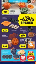 Hofer Flugblatt woche 40 Seite 41: Kokett Halloween-Servietten €1,49, Kokett Halloween Einweggeschirr €1,49