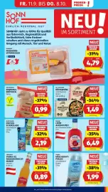Hofer Flugblatt woche 40 Seite 51: Maare Likör Alkoholfrei €6,49, Goldähren Sonntagsbrötchen €0,99