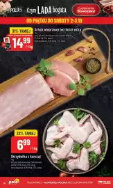 Polomarket gazetka tydzień 40 Strona 26: Skrzydełka z kurcząt €6,99, Schab wieprzowy bez kości extra €14,99