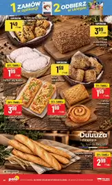 Polomarket gazetka tydzień 40 Strona 46: Bułka z dynią wypiekana na kamieniu €1,49, Pączek Long Wanilia €1,99