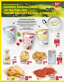 Billa Flugblatt woche 40 Seite 6: Ja! Natürlich Bio-Skyr €1,49, Ja! Natürlich Bio-Sauerkraut €1,99