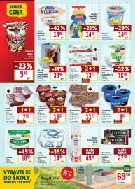 Billa leták týden 40 Strana 12: Krajanka zakysaný dezert €15,93, Kinder milk slice €13,27