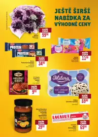 Billa leták týden 40 Strana 34: Emco proteinová tyčinka €34,90, Milora zmrzlina vanička €59,90