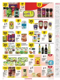 Folheto Continente semana 40 Página 33: Salsichas de lata e frasco da marca izidoro, Molho de tomate vianeza clássica