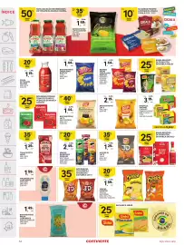 Folheto Continente semana 40 Página 34: Guloso tomate pelado, Batatas fritas lay's €2,19