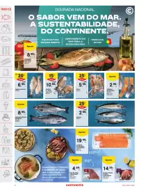 Folheto Continente semana 40 Página 4: Pargo mulato fresco €6,99, Cavala fresca €2,99