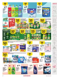 Folheto Continente semana 40 Página 47: Papel higiênico scottex acolchado €3,99, Rolo de cozinha foxy tornado azul €3,99