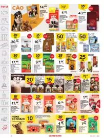 Folheto Continente semana 40 Página 48: Alimento húmido p/ cão smaak €1,86, Alimento seco p/ cão friskies €9,09