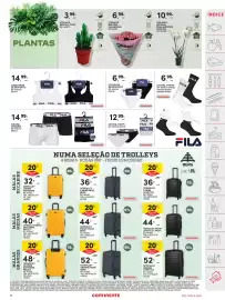 Folheto Continente semana 40 Página 51: Cuecas de desporto fila €6,99, Planta natural phalaenopsis 2 hastes €10,99