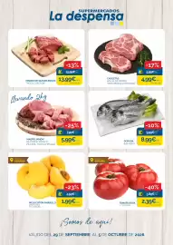 Folleto Supermercados La Despensa semana 40 Página 1: Dorada €8,99, Magro jamón de cerdo fresco €5,99