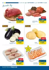 Folleto Cash Ecofamilia semana 40 Página 2: Patata Nueva España 1ª Categoría €1,45, Berenjena negra €1,59