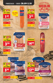 Biedronka gazetka Strona 2: Kiełbasa żywiecka €14,99, Parówki z szynki Kraina Wędlin , 250 g €3,79