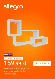 Allegro gazetka tydzień 40 Strona 5: Nowoczesna biała półka €159,99