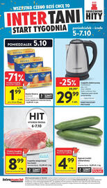 Intermarche gazetka tydzień 40 Strona 48: Łopatka wieprzowa bez kości €8,99, Ogórek krótki szklarniowy €4,99