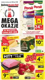 Intermarche gazetka tydzień 40 Strona 1: Proszek do prania Persil €24,75, Pomidor malinowy luz €4,99