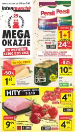 Intermarche gazetka tydzień 40 Strona 1: Proszek do prania Persil €24,75, Piwo żubr jasne €10,36