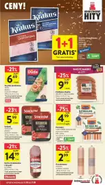 Intermarche gazetka tydzień 40 Strona 19: Parówki Tarczyński Naturalnie €4,99, Salami Sokołów €5,99