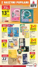 Intermarche gazetka tydzień 40 Strona 43: Karma dla kota Dreamies, Karma dla kota Canaillou Miska Dnia €1,99