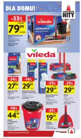 Intermarche gazetka tydzień 40 Strona 45: Wiadro z wyciskaczem do mopa VILEDA €44,99, Zmiotka z szufelką VILEDA €19,99