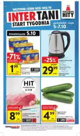 Intermarche gazetka tydzień 40 Strona 48: Łopatka wieprzowa bez kości €8,99, Ogórek krótki szklarniowy €4,99