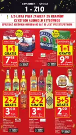 Intermarche gazetka tydzień 40 Strona 6: Piwo Heineken €9,98, Napój piwny GARAGE €3,00
