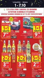 Intermarche gazetka tydzień 40 Strona 6: Piwo Heineken €9,98, Napój piwny GARAGE €3,00