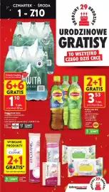 Intermarche gazetka tydzień 40 Strona 7: Fruity Ice Tea LIPTON €3,53, Woda mineralna RODOWITA €1,10