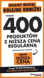 Intermarche gazetka tydzień 40 Strona 9: KOLEJNY MIESIĄC KOLEJNE OBNIŻKI PONAD 400 PRODUKTÓW Z NIŻSZĄ CENĄ REGULARNĄ