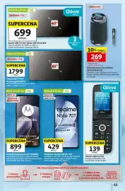Auchan gazetka tydzień 40 Strona 43: Smartfon Realme NOTE 70T €429,00, Telefon Qilive Flip €139,00