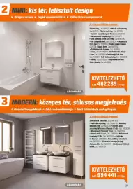 OBI akciós újság Oldal 27: Sanotechnik luma kád €994.441,00, AI-generált kivitelezhető fürdőszoba €462.269,00