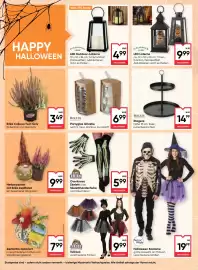 Maximarkt Flugblatt woche 40 Seite 18: Partyglas Ghostie €6,99, Fries Overknees Skelett oder Skeletthandschuhe €5,99