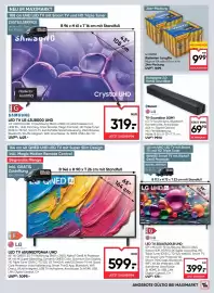 Maximarkt Flugblatt woche 40 Seite 21: LG TV-Soundbar SQM1 €69,90, LG LED TV 65QNED70A6A UHD €599,00