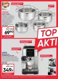 Maximarkt Flugblatt woche 40 Seite 22: DeLonghi Espresso ECAM 220.80SB Magnifica Milk €349,00, Tefal Duetto+ Topfset €69,90