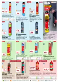 DEK leták Strana 13: DEK Tmel polyuretanový TX500 €117,00, DEK pěna montážní DEKFOAM MX220 €129,00