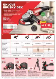 DEK leták Strana 26: DEK pistole horkovzdušná HG400 €1.180,00, DEK držák nástěnný pro laserové přístroje DEK UD500 €990,00