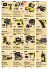 DEK leták Strana 29: DeWalt čistič vysokotlaký DXPW003M €7.690,00, DeWalt bruska úhlová AKU DCG405H2T €9.184,00