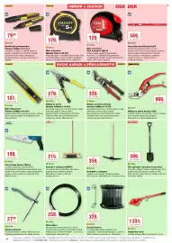 DEK leták Strana 34: Stanley Nůžky na plech vyhnuté €339,00, Drát vázací €259,00