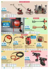 DEK leták Strana 38: NRC vibrátory ponorné vysokofrekvenční €351,00, Míchadla elektrická ruční €182,00