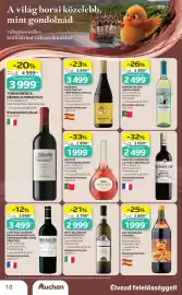 Auchan akciós újság Oldal 18: Tormaresca Neprica Primitivo €3.999,00, BORGES GATÃO VINHO VERDE €2.499,00